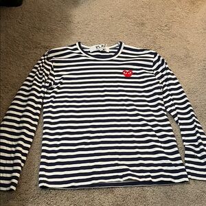 Women’s Comme des Garçons long sleeve strip shirt size medium